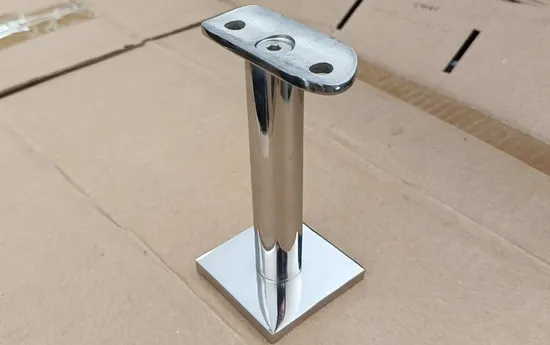 Stainless Steel Glass Handrail Fitting, Glass Stairs Connector Support Fitting