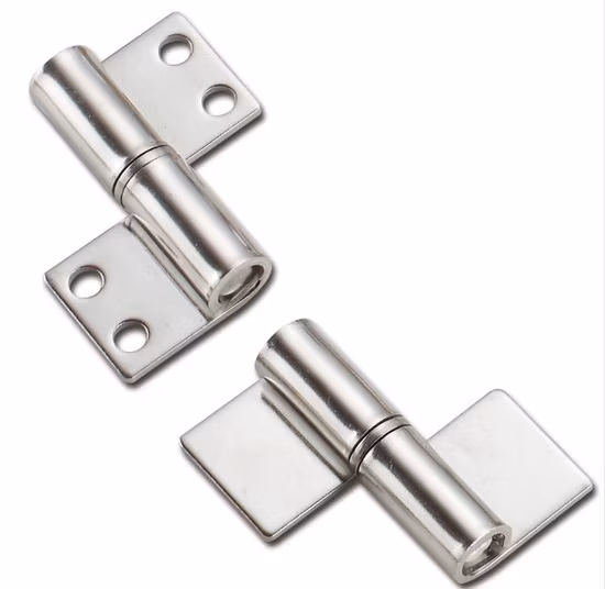 Charnière de quincaillerie de meubles à bout noir en acier inoxydable 304 UL ANSI, types robustes, pivot de sécurité argenté, roulement à billes, charnière de porte en métal commerciale