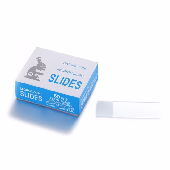 High Quality Ground Edges Sail Brand Microscope Slide 7101 7105 Glass Frosted Microscope Slides Prepared