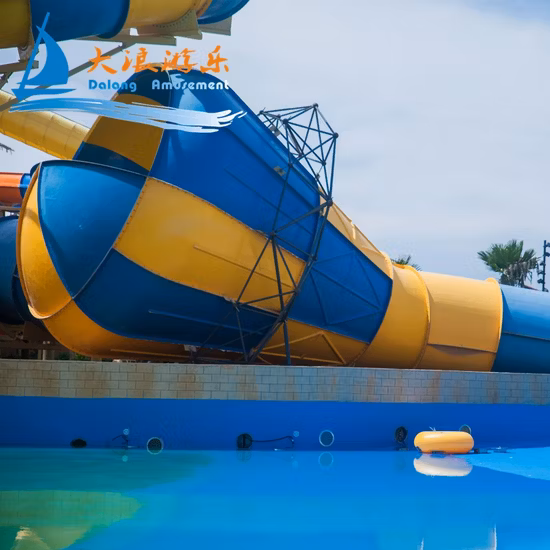 Commercial Water Park Equipment Fiberglass Water Pool Slide for Adults