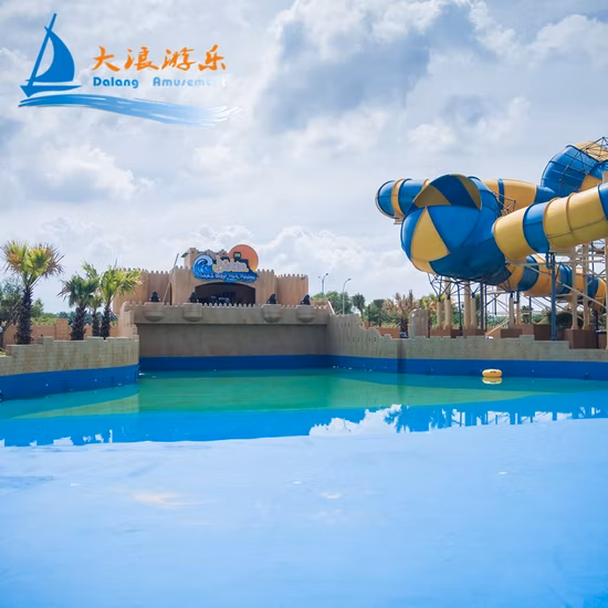 Commercial Water Park Equipment Fiberglass Water Pool Slide for Adults