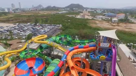 Commercial Water Park Equipment Fiberglass Water Pool Slide for Adults