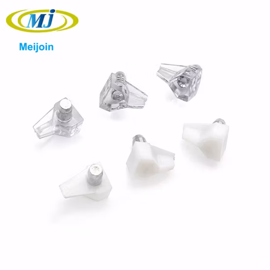Support d'étagère transparent de garnitures de matériel de meubles 5mm sans lèvre