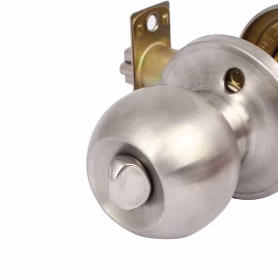 Serrure de bouton de porte tubulaire ronde cylindrique de passage d'intimité d'entrée